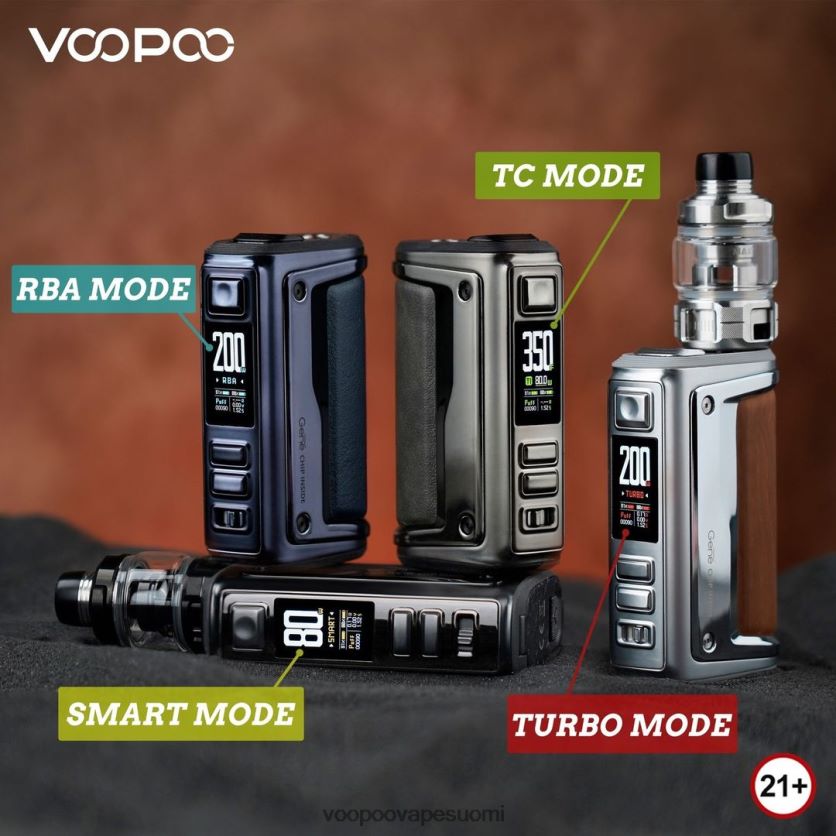 VOOPOO Suomi - VOOPOO ARGUS GT II tankkisarja grafiitti DT4XDB1