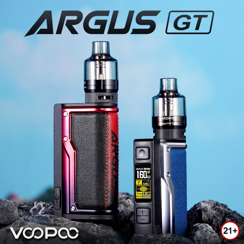 VOOPOO Vape Helsinki - VOOPOO ARGUS GT box mod kit musta sininen DT4XDB13