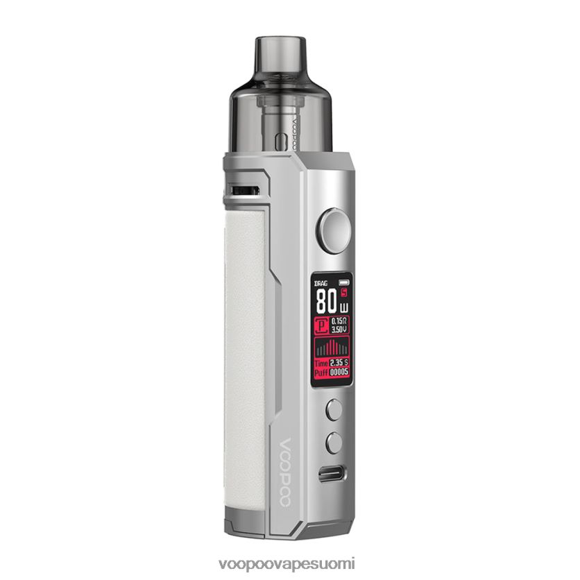 VOOPOO Argus Suomi - VOOPOO DRAG X pod mod kit hopea valkoinen DT4XDB177