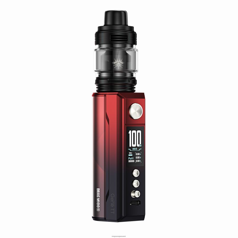 VOOPOO Drag Suomi - VOOPOO DRAG M100S mod laite punamusta DT4XDB276