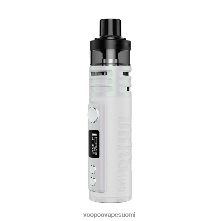 VOOPOO Vape Drag - VOOPOO DRAG H40 pod mod hopeanvalkoinen DT4XDB209