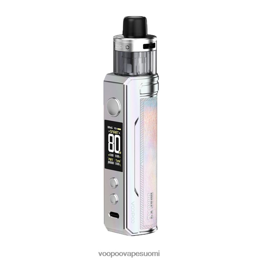 VOOPOO Vape Helsinki - VOOPOO DRAG X2 pod mod värikäs hopea DT4XDB153