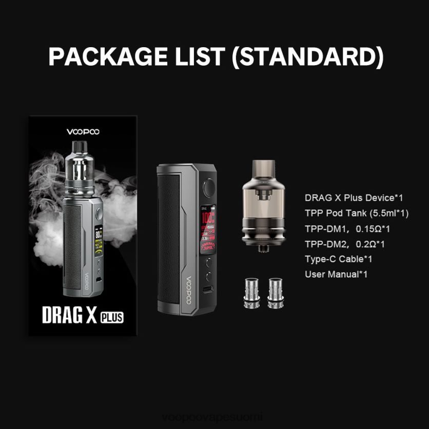 VOOPOO Vape Liquid - VOOPOO DRAG X PLUS pakki klassikko DT4XDB294