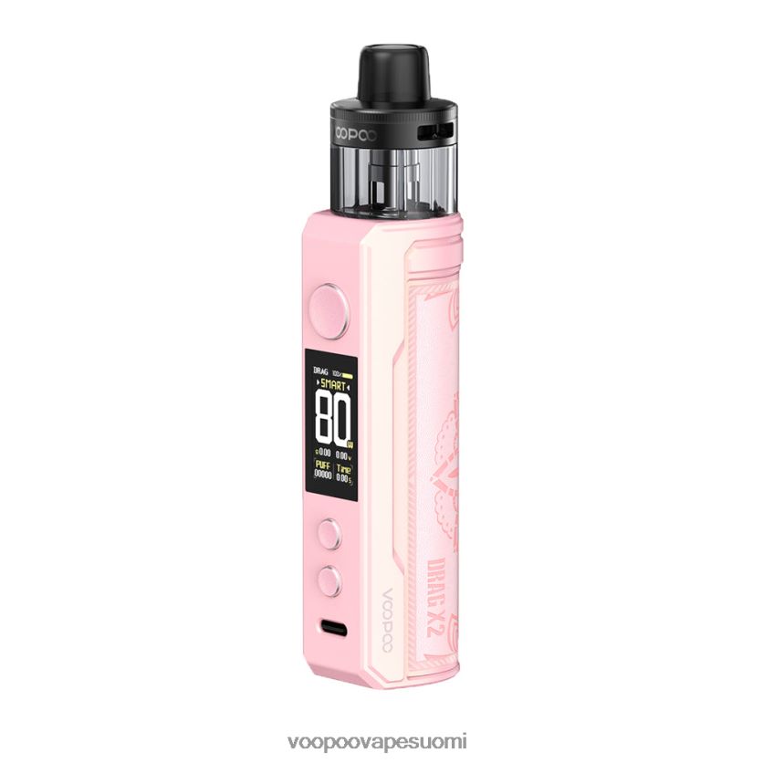 VOOPOO Vape Suomi - VOOPOO DRAG X2 pod mod hehkuu vaaleanpunainen DT4XDB232