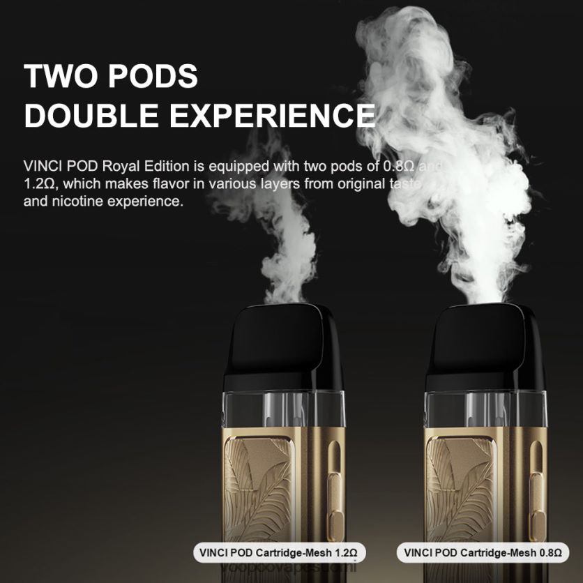 VOOPOO Vape Helsinki - VOOPOO VINCI POD kuninkaallinen painos kultainen lehti DT4XDB343