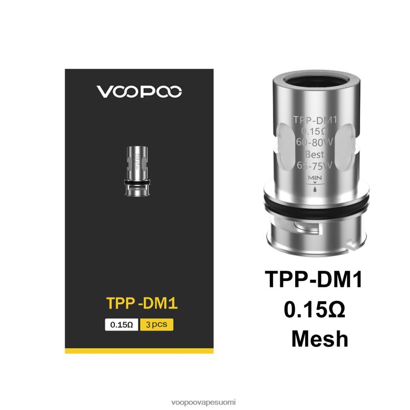 VOOPOO Vape Tanks - VOOPOO TPP kelat (3 kpl) tpp-dm1 DT4XDB585