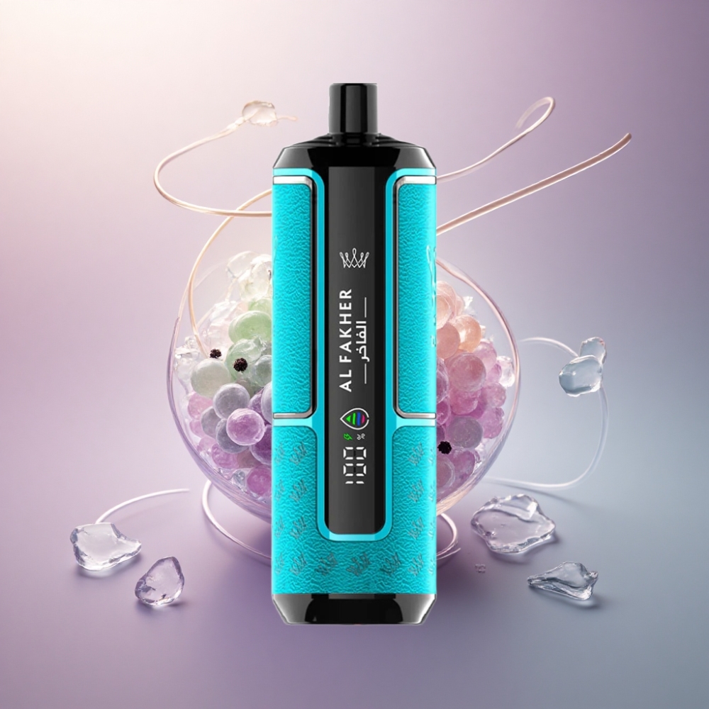 Al Fakher Crown Bar 15K Hypermax Mustajää 22ml 600mAh