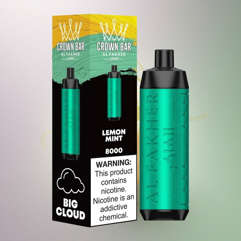 Al Fakher Crown Bar 8000 Crystal Sitruuna Minttu 600mAh 18ml
