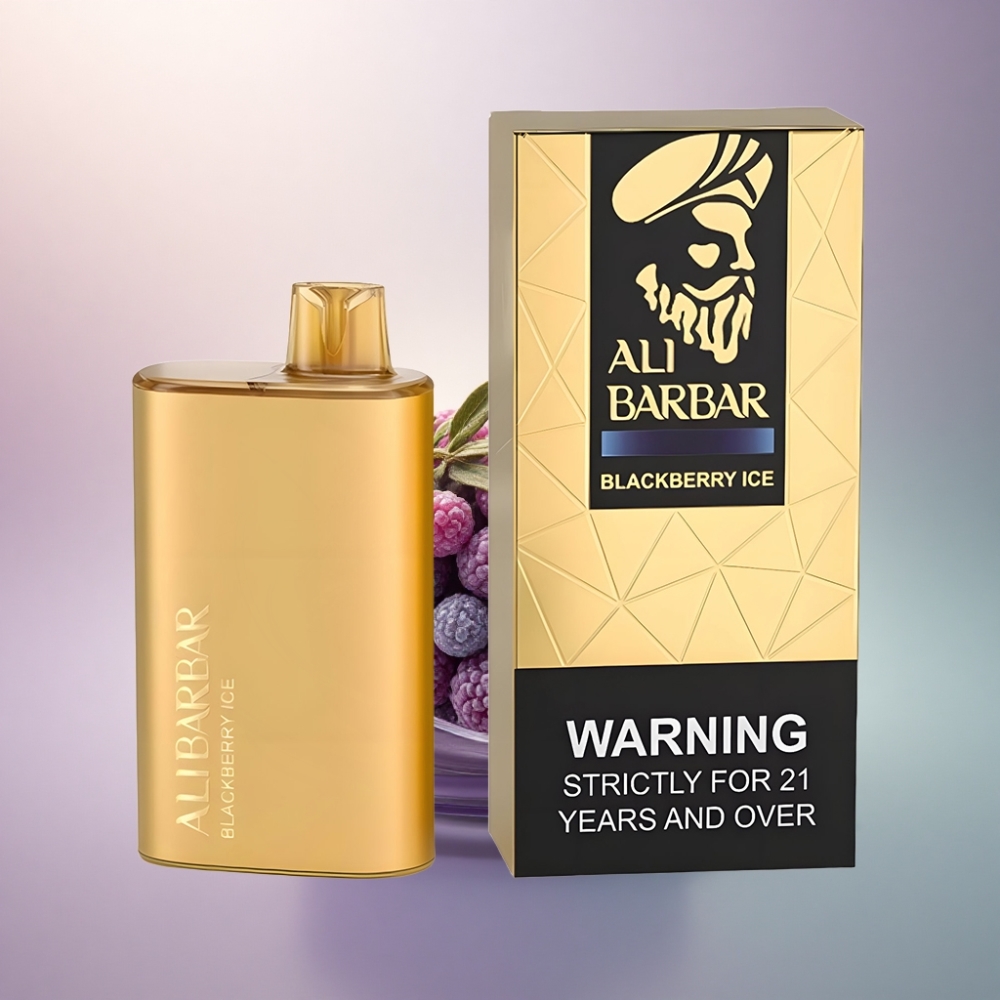Alibarbar Rich 8000 Puffs Mustajuoma Jää 2000 mAh 20ml