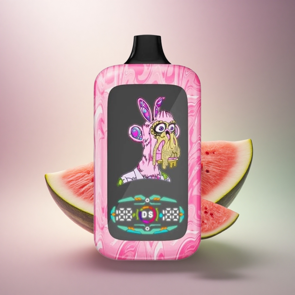 Fumot Digital Monkey 20000/40000 Puffs Mansikka-Arbuusi Dual Mesh - 850mAh - 5% Nikotiini