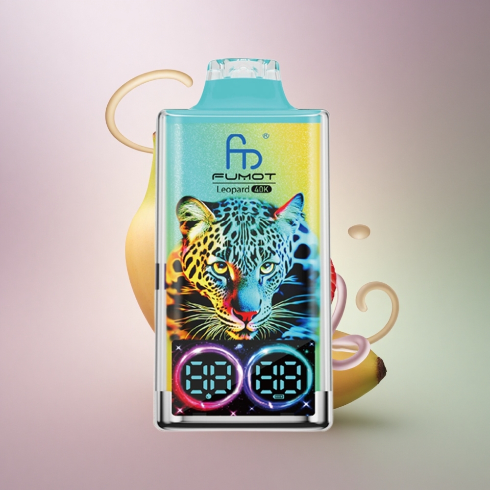 Fumot Leopard 40K Puffs Mansikka Banaani 5% Nikotiinia 700mAh