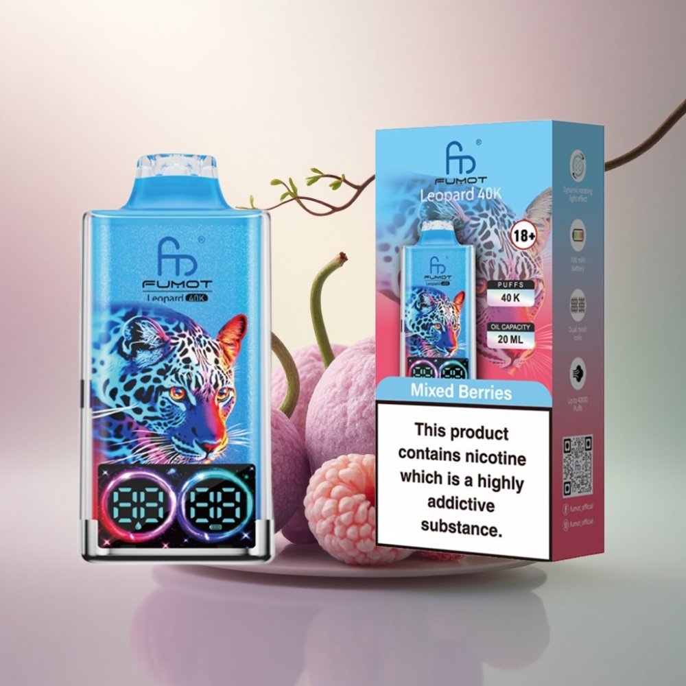 Fumot Leopard 40K Puffs Sekamarjat 5% nikotiinia 700mAh