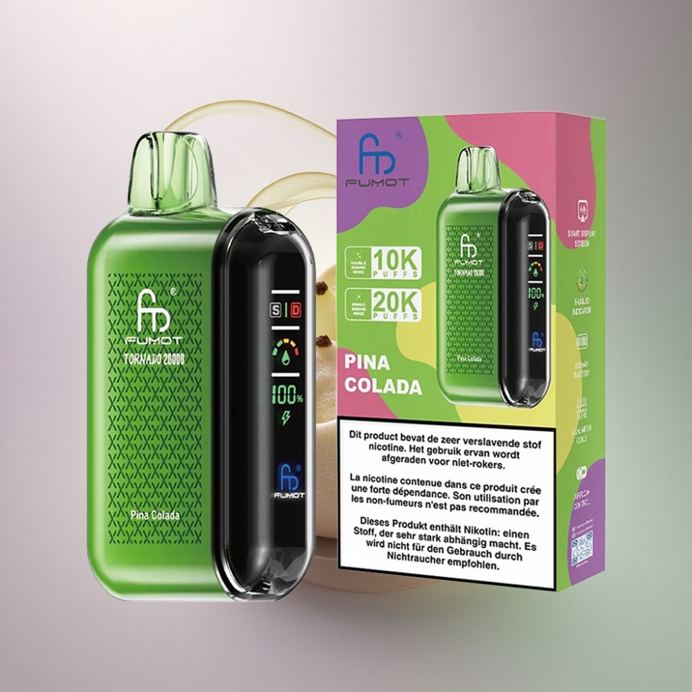 Fumot Tornado 20000 Puffs Ananas-Kookos 2% Nikotiinia 850mAh