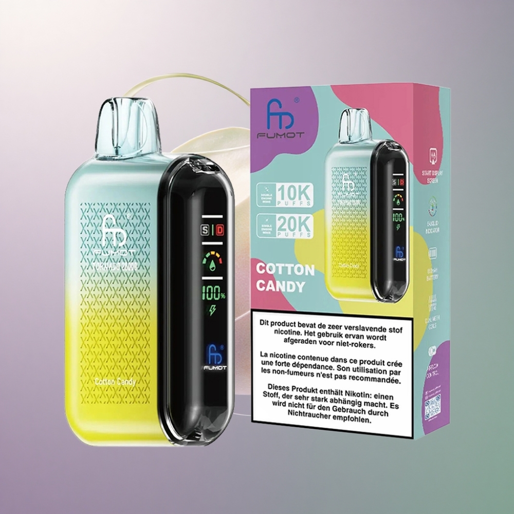 Fumot Tornado 20000 Puffs Hattara Kaksoishäkkikäämitys 2% Nikotiinia 850mAh