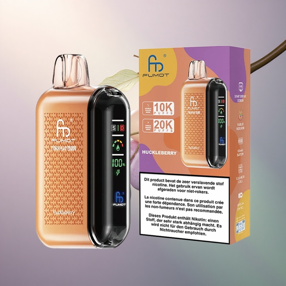 Fumot Tornado 20000 Puffs Huckleberry Kaksoisverkkoakku 850mAh