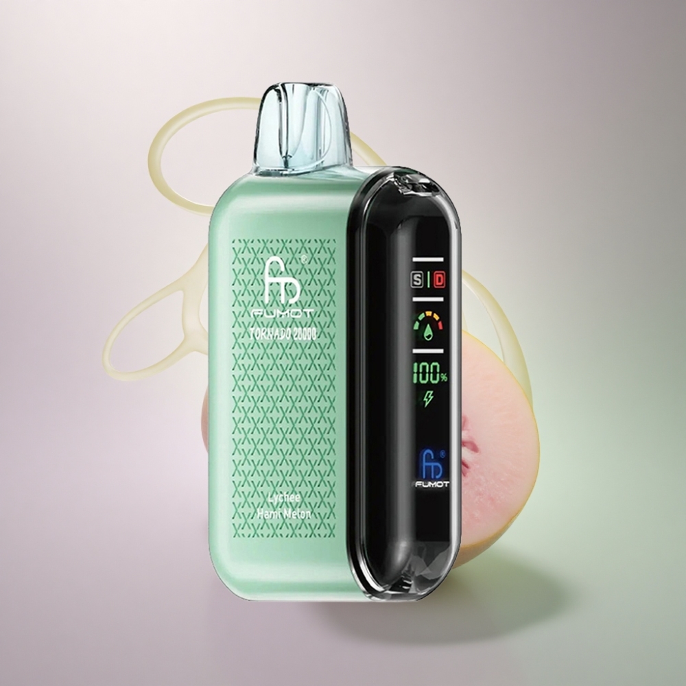 Fumot Tornado 20000 Puffs Litsia Hami-meloni Dual Mesh Coil 850mAh