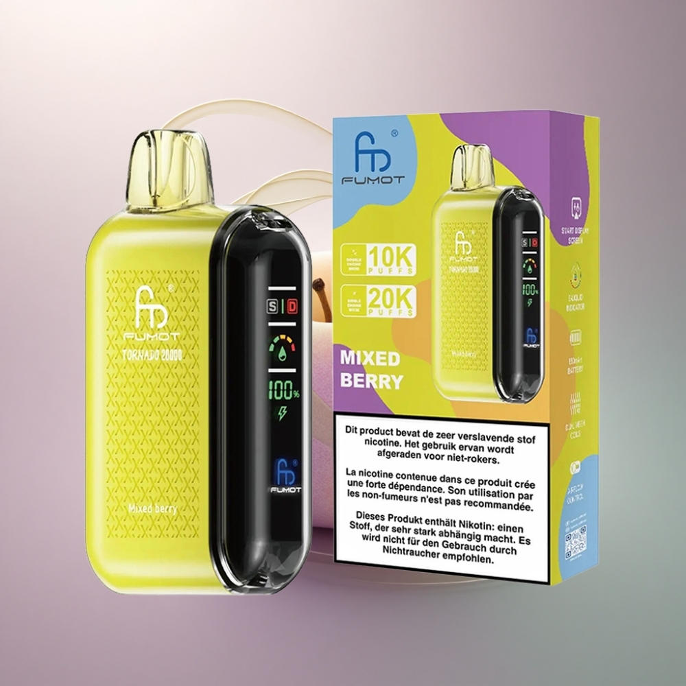 Fumot Tornado 20000 Puffs Marjaseko Ilmanvaihto 850mAh