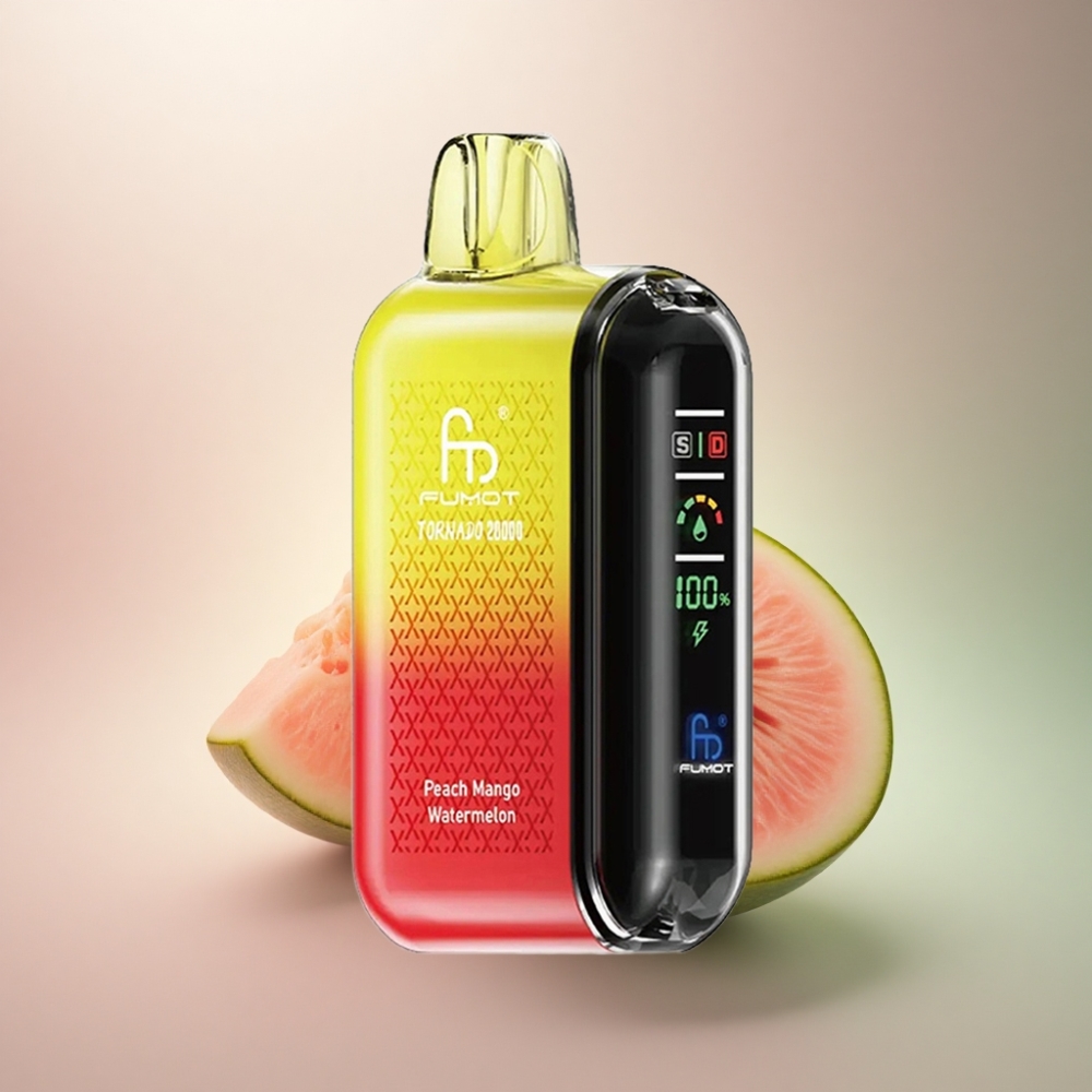 Fumot Tornado 20000 Puffs Persikka Mango Vesimeloni 20ml 850mAh