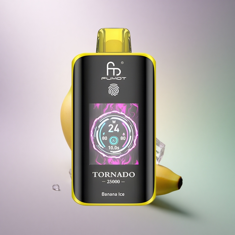 Fumot Tornado 25000 Puffs Banaani-Jää 700mAh 20ml