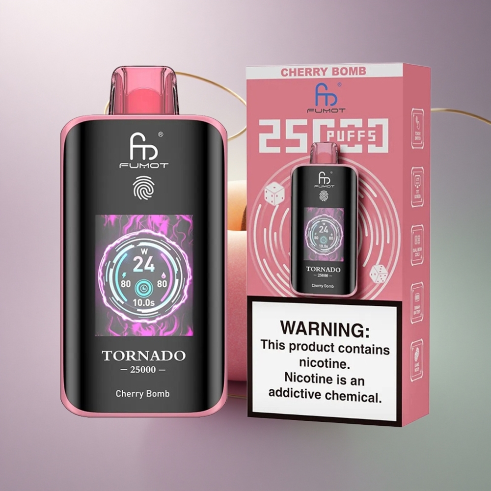 Fumot Tornado 25000 Puffs Kirsikka Pommi 700mAh 20ml