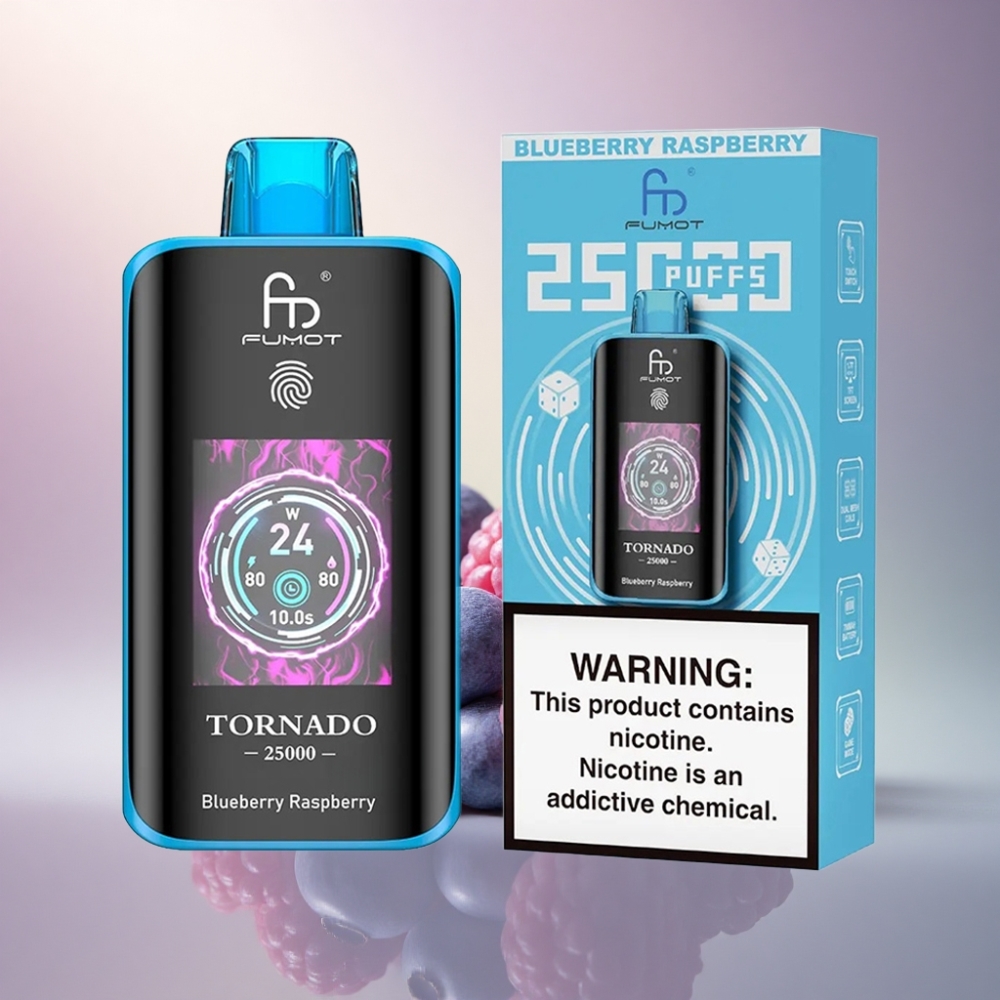 Fumot Tornado 25000 Puffs Mustikka Vadelma 700mAh 20ml