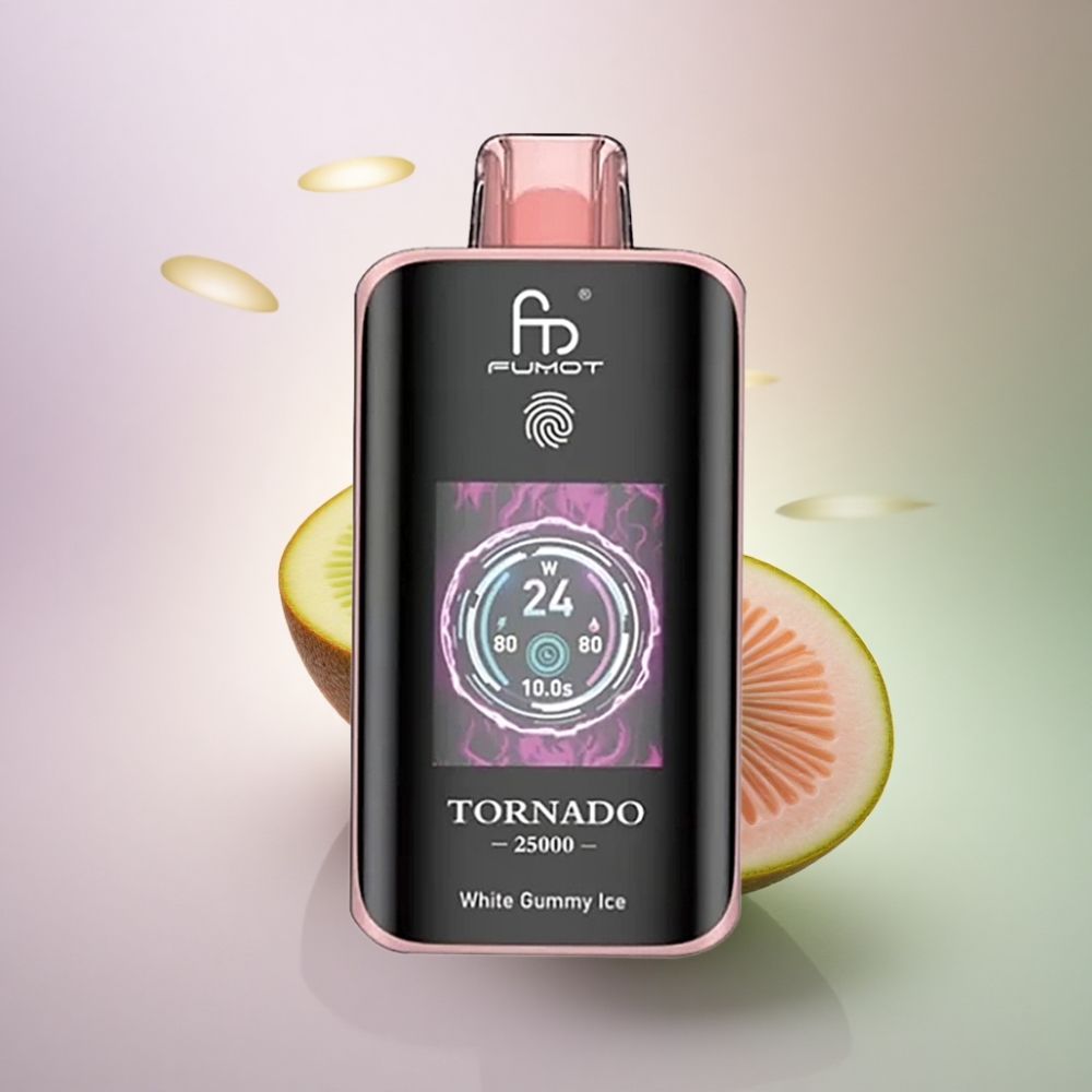 Fumot Tornado 25000 Puffs Passionhedelmä Guava Kiwi 700mAh 3% Nikotiinia