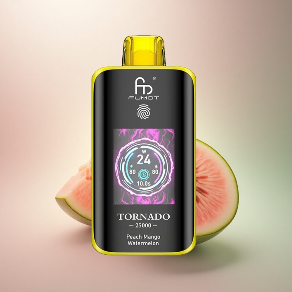 Fumot Tornado 25000 Puffs Persikka Mango Vesimeloni 700mAh 20ml