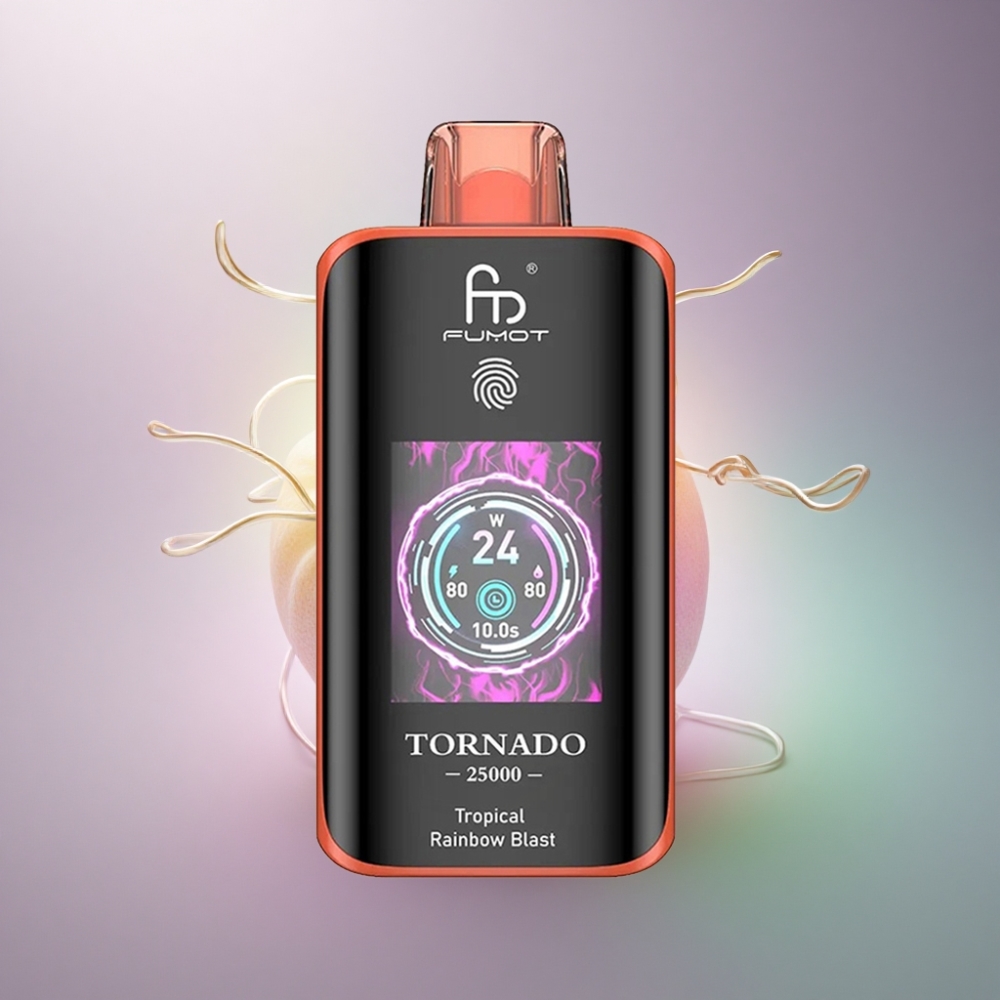 Fumot Tornado 25000 Puffs Trooppinen Sateenkaari Räjähdys 700mAh 5% Nikotiinia