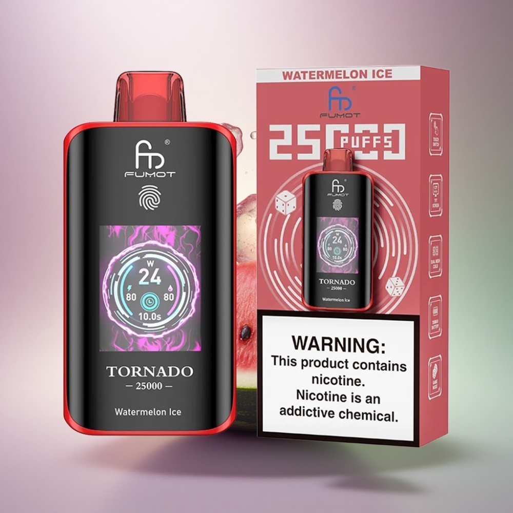 Fumot Tornado 25000 Puffs Vesimeloni-Jää 700mAh 20ml