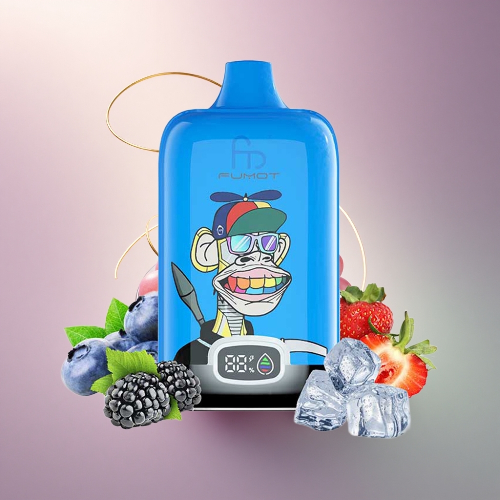 Fumot Tornado Digital Box 12000 Puffs Mansikka Viinimarja 550mAh 20ml