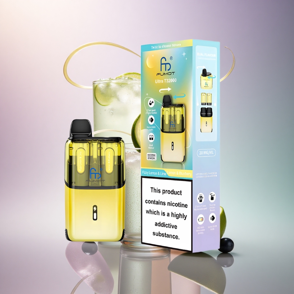 Fumot Ultra T32000 Puffs Frisky Sitruuna & Mustikka - 800mAh & 20mg Nikotiini