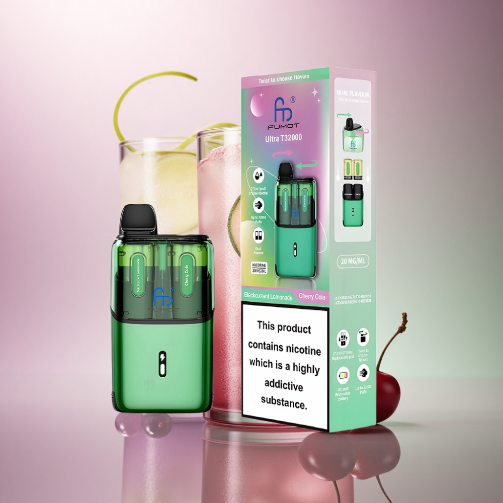 Fumot Ultra T32000 Puffs Mustikkasima - Kirsikkakola 800mAh 20mg nikotiinia