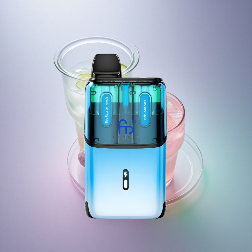 Fumot Ultra T32000 Puffs Sininen Vadelma-Limonadi - Pinkki Limonadi 24ml 800mAh
