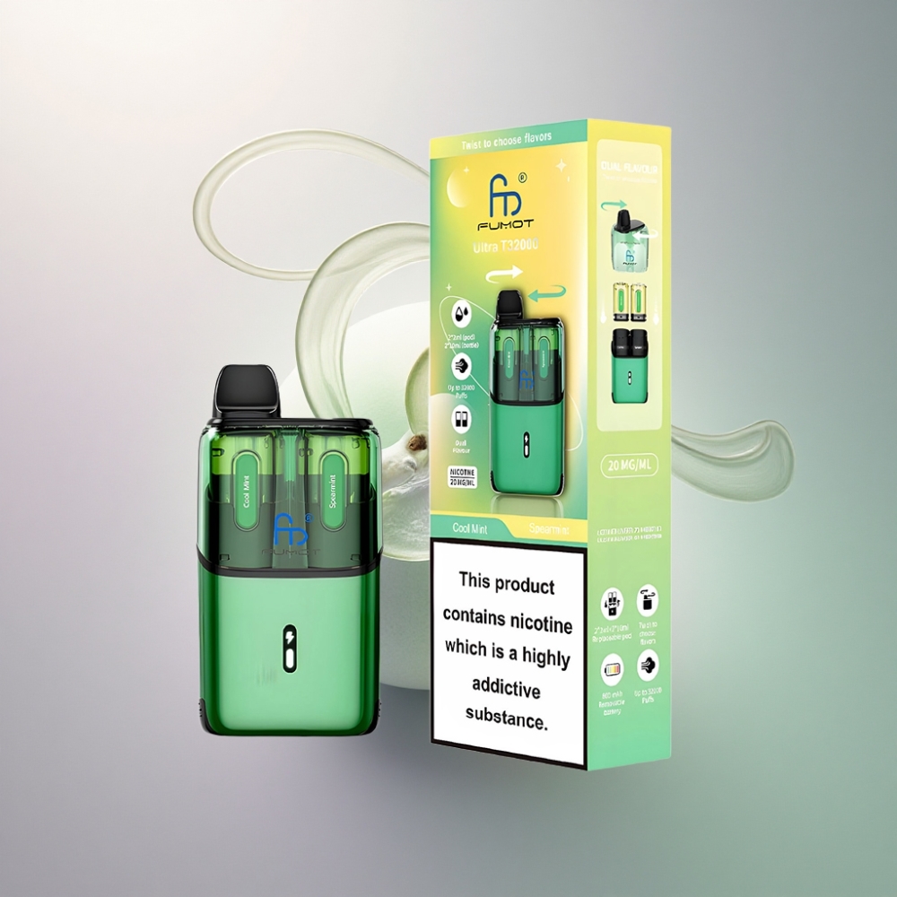Fumot Ultra T32000 Puffs Viileä Mieto - Sitruuna&minttu 800mAh 20mg nikotiinia