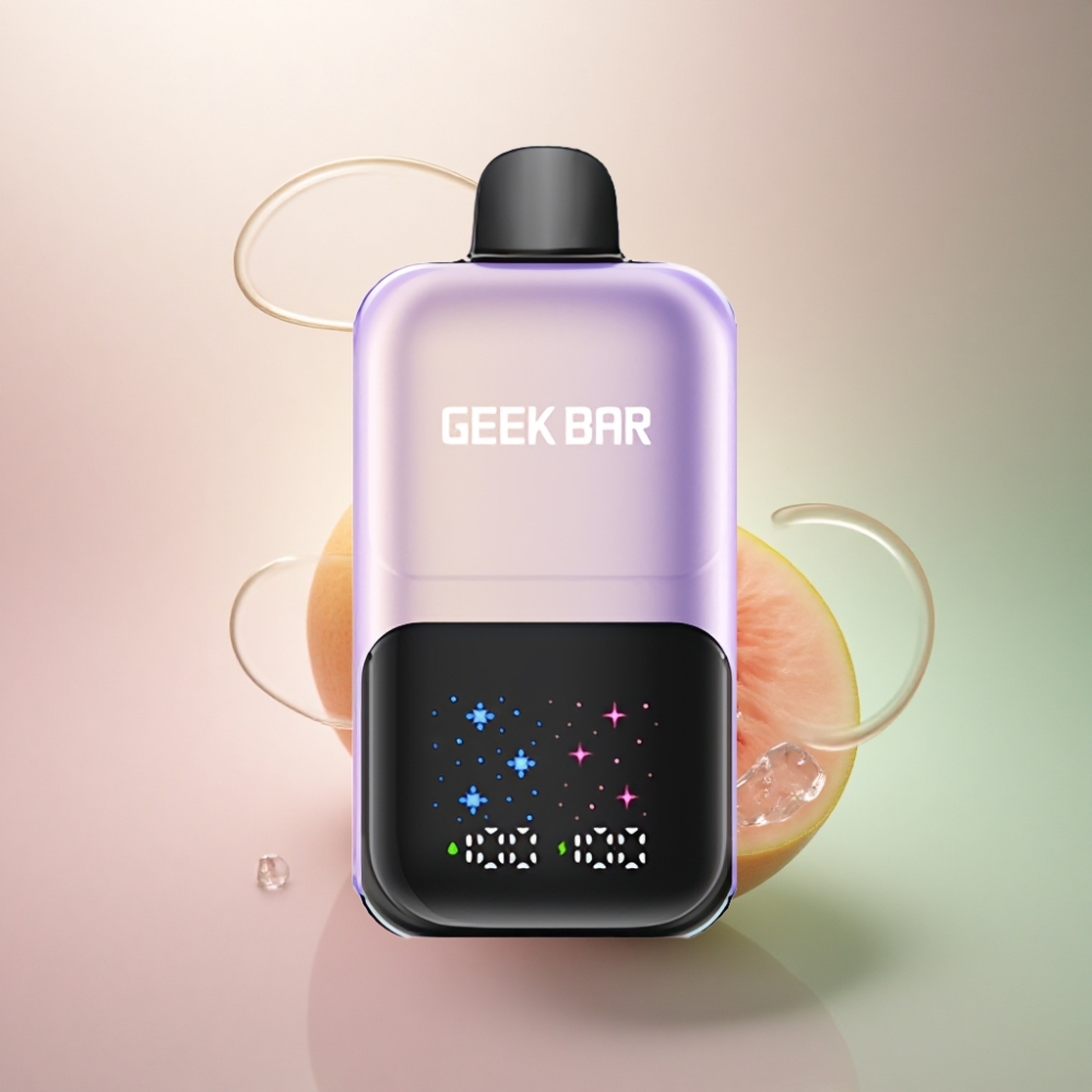 GEEK BAR 2GO 20ml 50000 Puffs Persikka Mango Vesimeloni-Jää Akku Ladattava 5% Nikotiinia