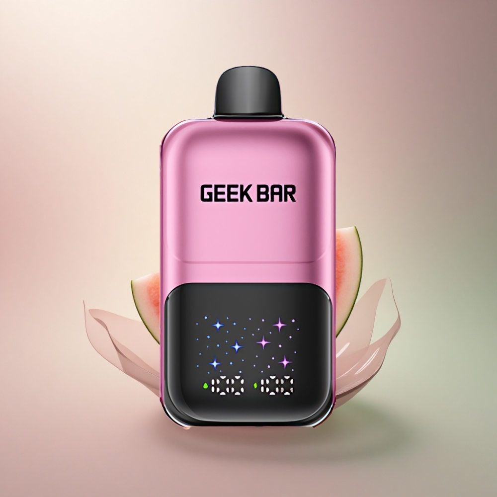 GEEK BAR 2GO 20ml 50000 Puffs Persikka & Vesimeloni - 5% nikotiinia, uudelleenladattava akku