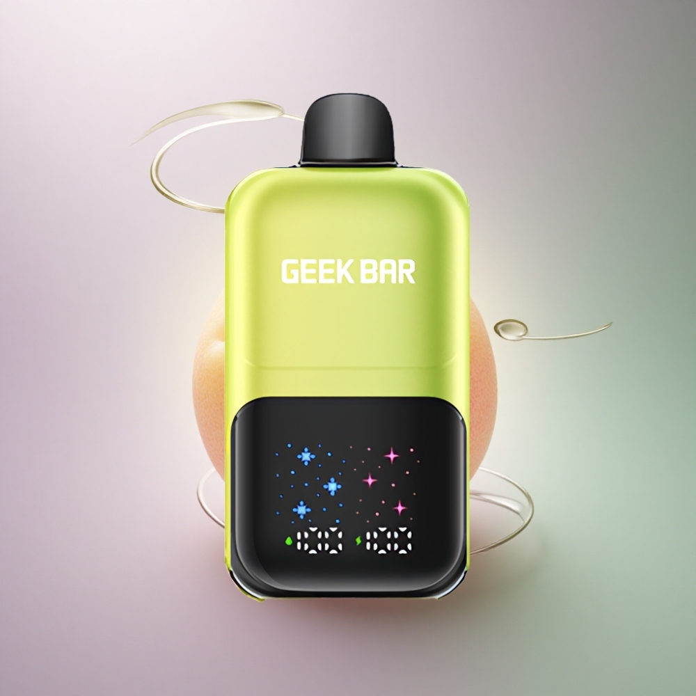 GEEK BAR 2GO 20ml 50000 Puffs Suomi Mango Jää Interactive Large Screen 5% Nikotiinia