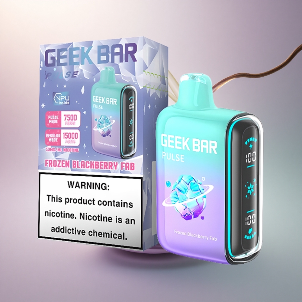 GEEK BAR Pulse 15000 Puffs Jäädytetty Painikkeeton Ilmanvaihto 650 mAh