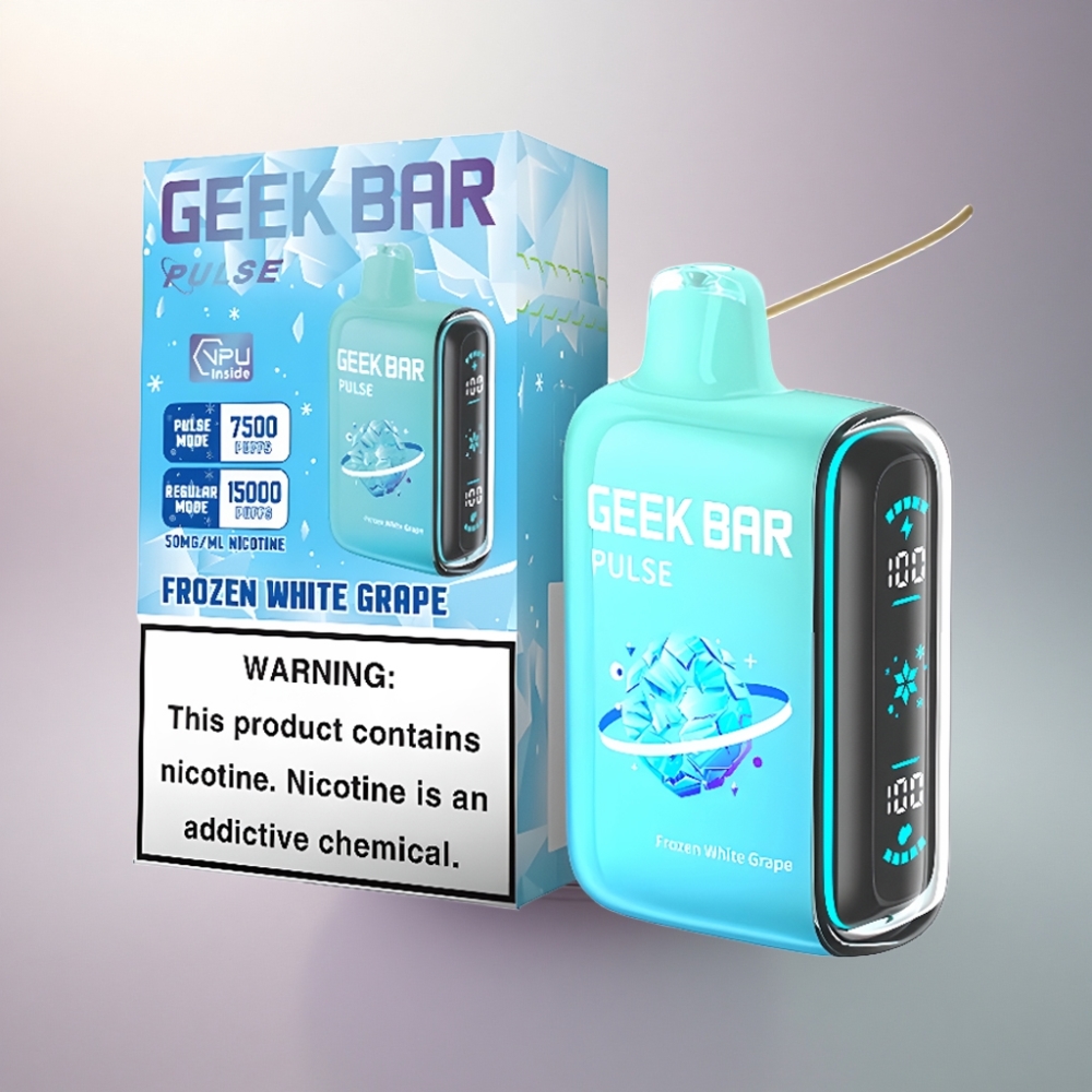 GEEK BAR Pulse 15000 Puffs Jäädytetty Painikkeeton Ilmanvaihto 650 mAh