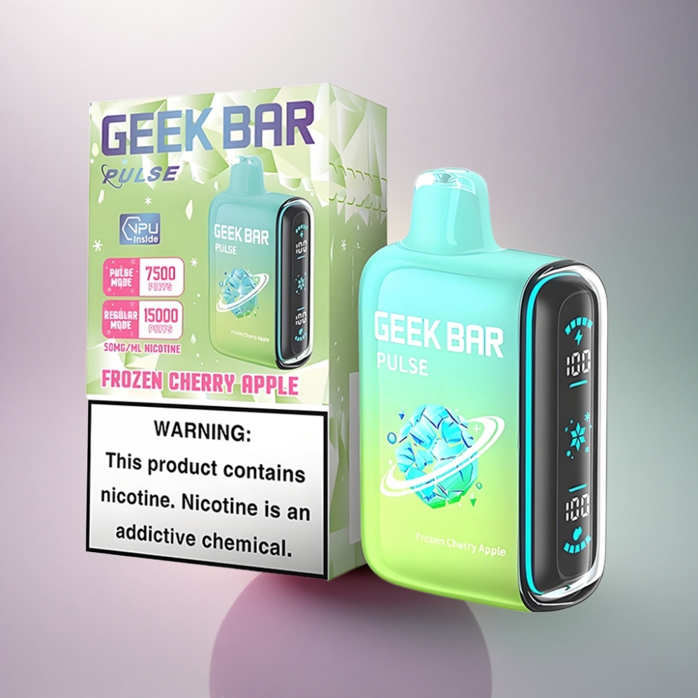 GEEK BAR Pulse 15000 Puffs Jäädytetty Painikkeeton Ilmanvaihto 650 mAh