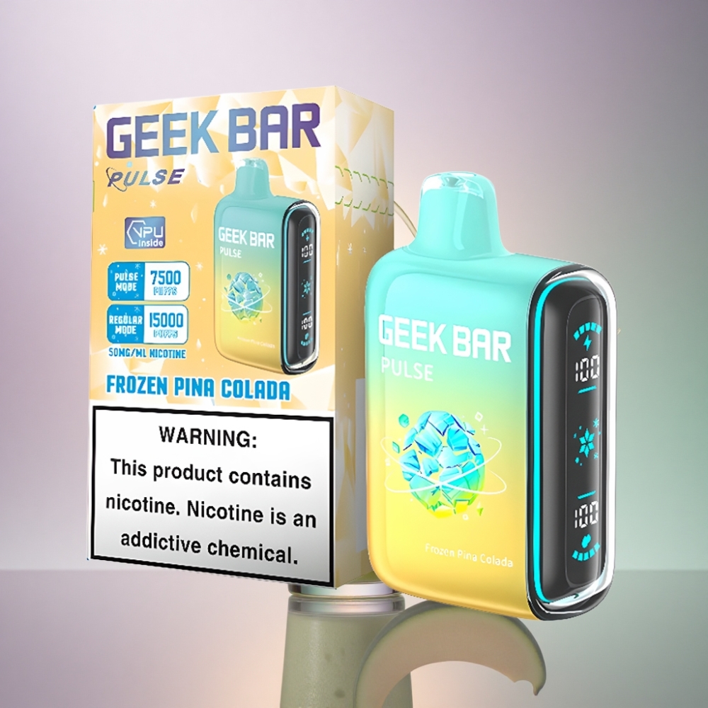 GEEK BAR Pulse 15000 Puffs Jäädytetty Painikkeeton Ilmanvaihto 650 mAh