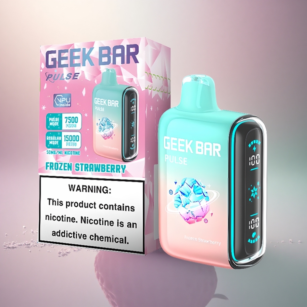 GEEK BAR Pulse 15000 Puffs Jäädytetty Painikkeeton Ilmanvaihto 650 mAh