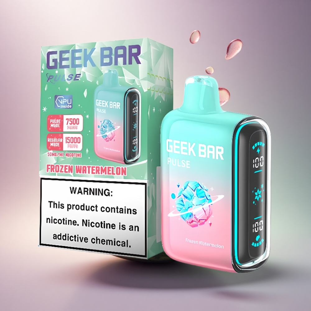 GEEK BAR Pulse 15000 Puffs Jäädytetty Painikkeeton Ilmanvaihto 650 mAh