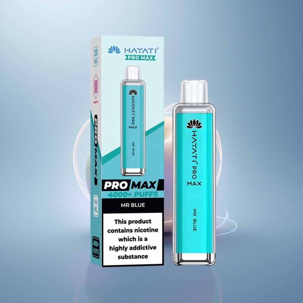 Hayati Pro Max 4000 Puffs Herra Sininen 5% Nikotiinia 1400mAh