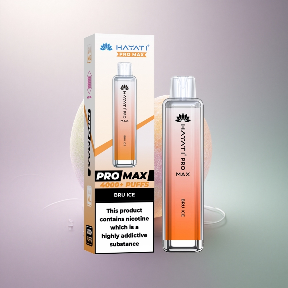 Hayati Pro Max 4000 Puffs Jää Vape 2% Nikotiinia 1400mAh