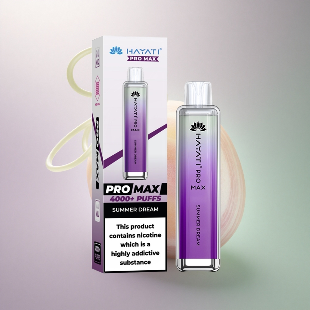 Hayati Pro Max 4000 Puffs Kesäunelma 5% Nikotiinia 1400mAh