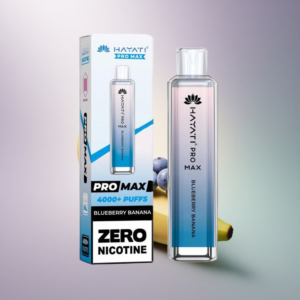Hayati Pro Max 4000 Puffs Mustikka Banaani 2% Nikotiinia 1400mAh