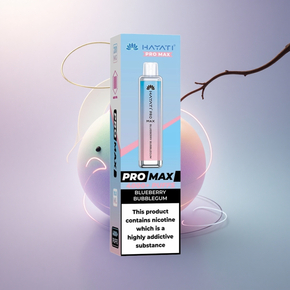 Hayati Pro Max 4000 Puffs Mustikkakuplakumi 1400mAh 2ml