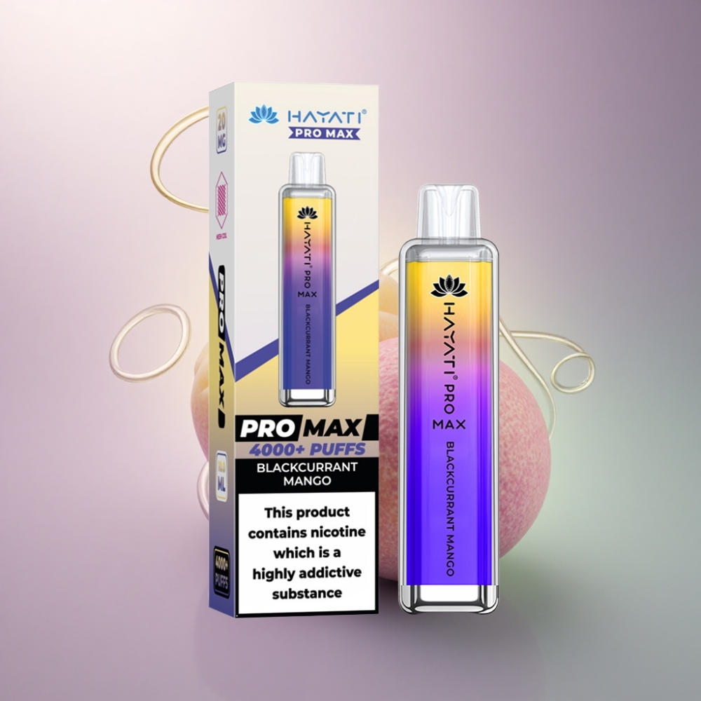 Hayati Pro Max 4000 Puffs Mustikkamango 5% nikotiinia 1400mAh