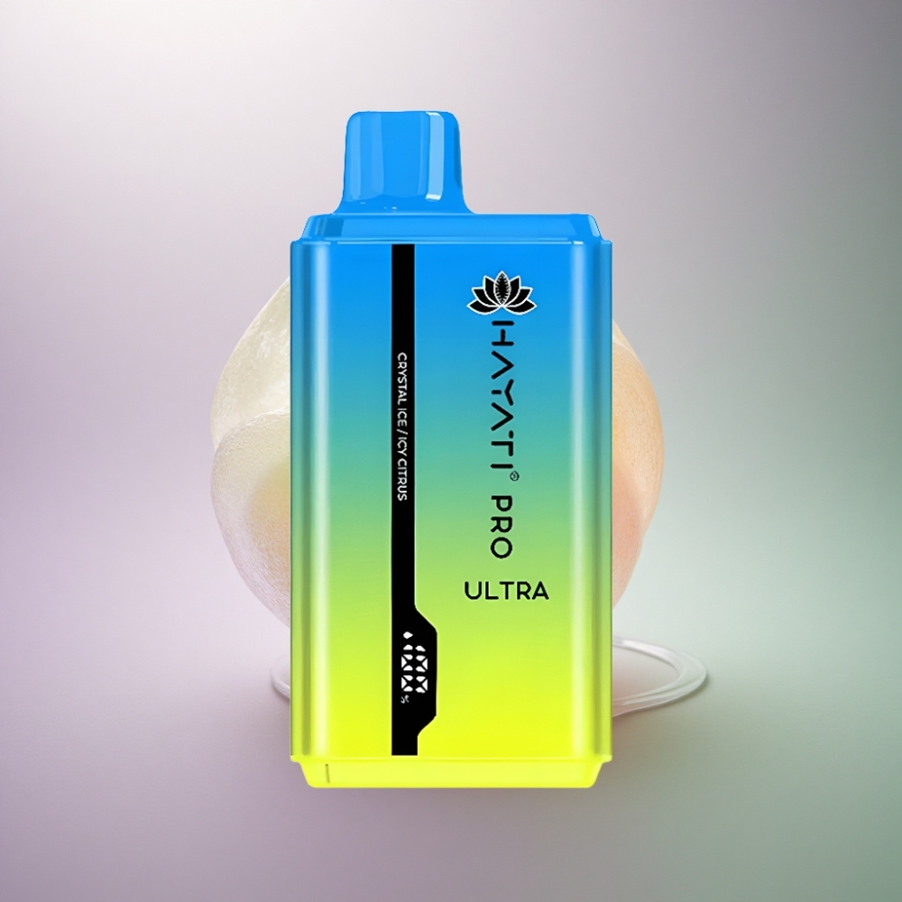 Hayati Pro Ultra 15000 Puffs Kidejää Jäinen Sitrus 850mAh 2% nikotiinia